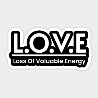 LOVE Meaning Minimalist Design Sticker